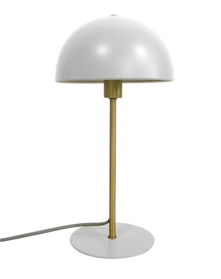 מנורת שולחן BONNET - לבן וזהב