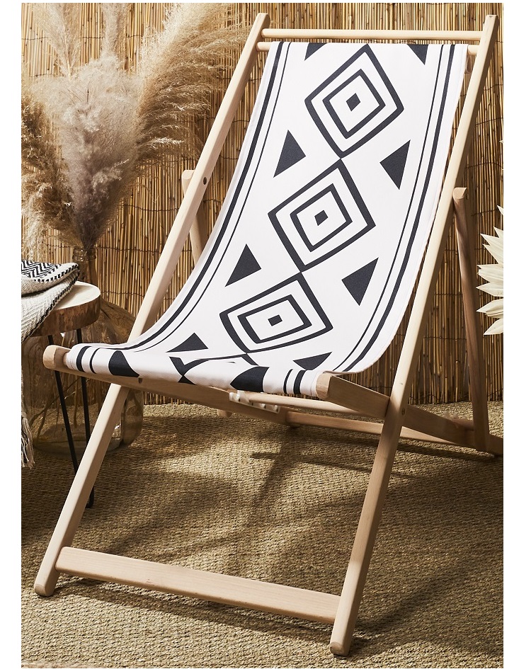 כיסא נוח - דגם מאסאי - עץ בוק 