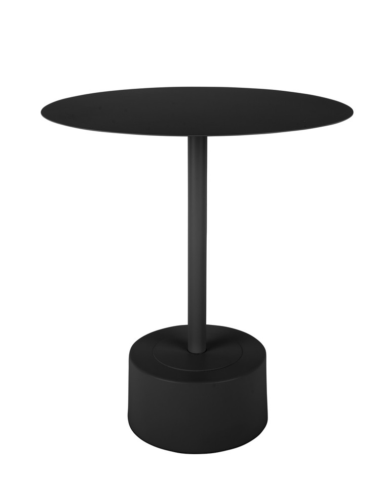 שולחן צד מעוצב - מתכת שחור דגם NOWA 