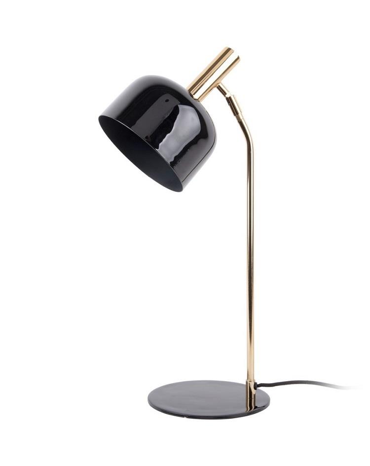 מנורת שולחן מעוצבת - סמארט SMART - מתכת שחור מבריק
