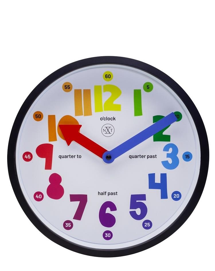 שעון קיר לילדים - סופיה צבעוני SOPHIA