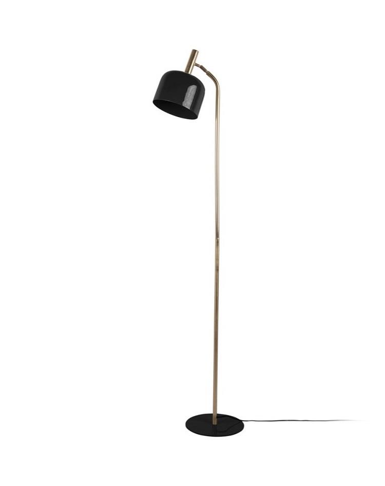 מנורת ריצפה מעוצבת - סמארט SMART - מתכת שחור מבריק