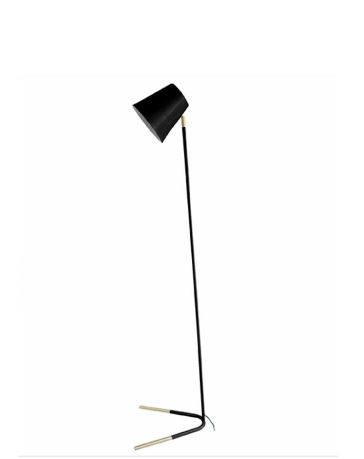 מנורת עמידה - NOBLE - שחור וזהב