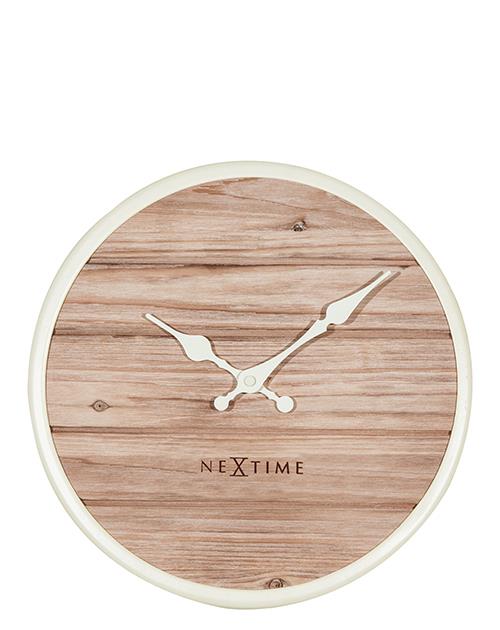 שעון קיר עץ טבעי - 30 ס