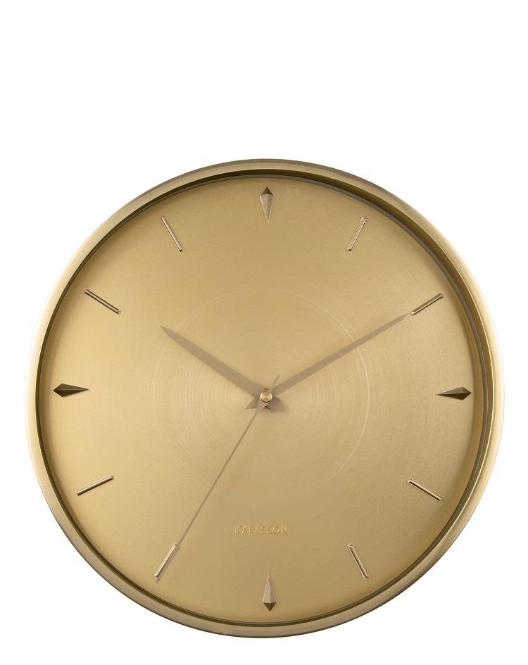 שעון קיר מתכת זהב - JEWEL זהב - 30 ס