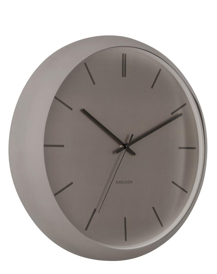 שעון קיר מעוצב - נירוואנה צבע אפור - 40 ס