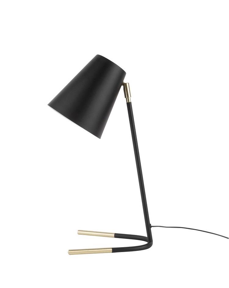 מנורת שולחן NOBLE - מתכת בשחור וזהב