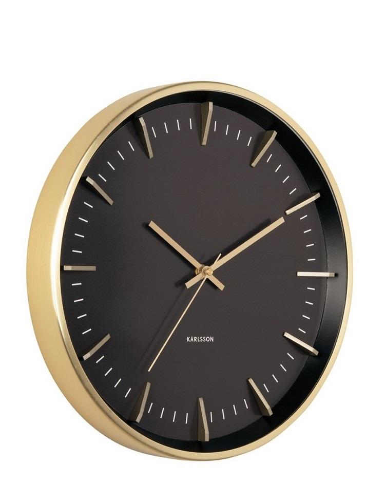 שעון קיר מעוצב - דגם BATONS זהב 35 ס