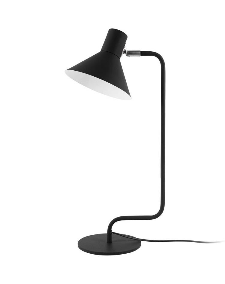 מנורת שולחן מעוצבת - OFFICE גבוהה - מתכת שחור מט