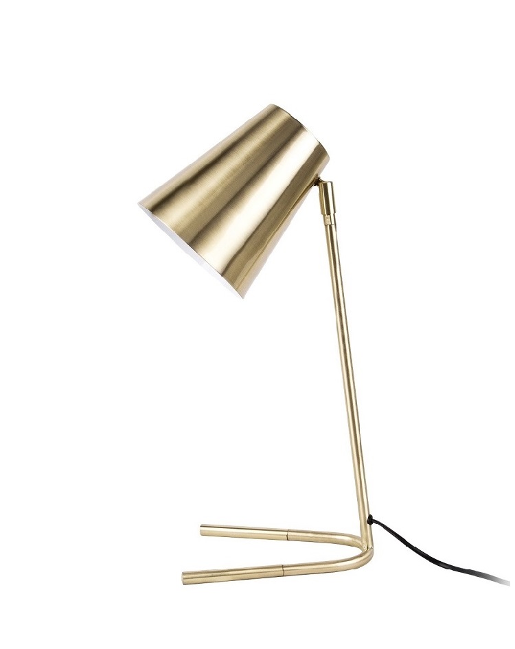 מנורת שולחן NOBLE - מתכת בזהב מוברש