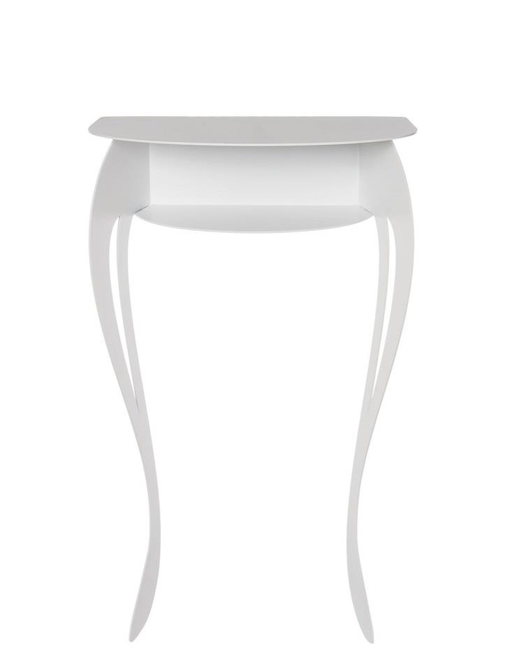 קונסולה - דגם FRIDA - מתכת בצבע לבן שיש
